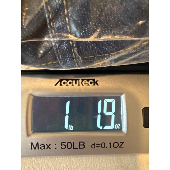 Simply Vera Vera Wang Women Jeans Sz 8 Blue Denim Cropped Straight MidRise Comfy - Picture 12 of 12